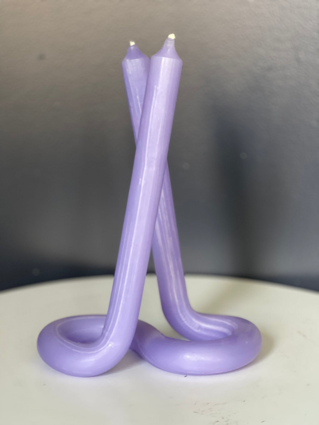 Twist candle lavender